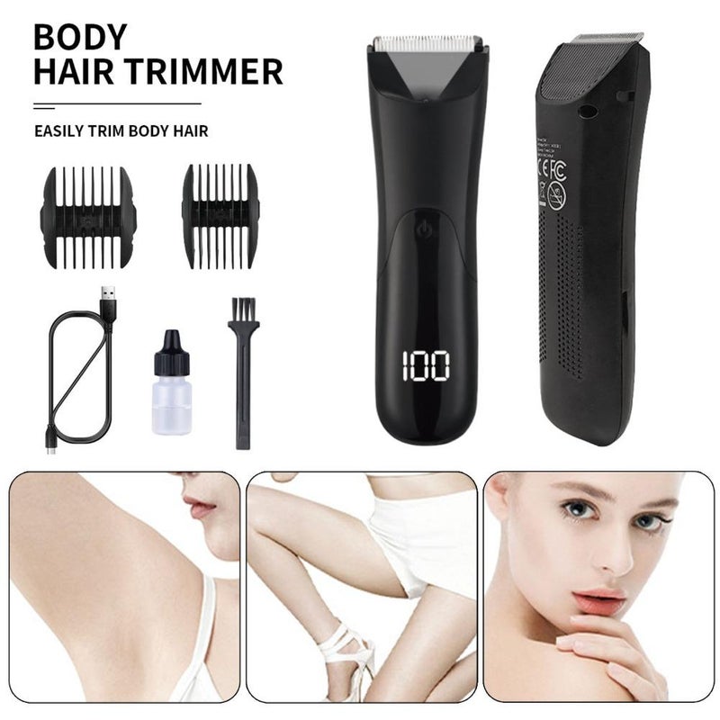 Body Hair Trimmer for Men - 60+mins Professional Electric Trimmer for Pubichair& Groin Bodyhair, Usb Rechargeable BallTrimmer Intimate Shavers Groomer, Hypoallergenic & Waterproof Personal Care Tool - Image 3